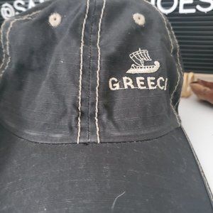 Women's Black/ White Soft Adjustable Cap Hat I Greece & Cabo Rhines…